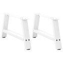 Nogi do stolika kawowego, 2 szt., biale, 60x(30-31) cm, stal Lumarko! Lumarko!
