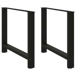  Nogi do stolika kawowego, czarne, 2 szt., 90x(72-73) cm, stal Lumarko! Lumarko!