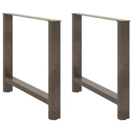 Nogi do stolika kawowego, naturalna stal, 2 szt., 100x(72-73)cm Lumarko! Lumarko!