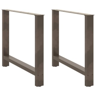  Nogi do stolika kawowego, naturalna stal, 2 szt., 100x(72-73)cm Lumarko! Lumarko!