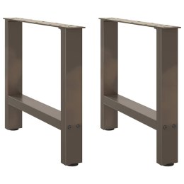  Nogi do stolika kawowego, naturalna stal, 2 szt., 60x(42-43) cm Lumarko! Lumarko!