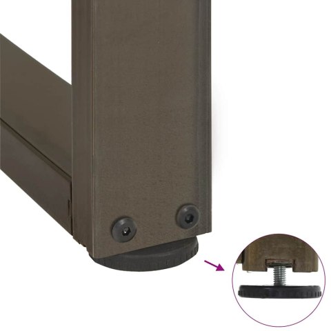 Nogi do stołu jadalnianego, 2 szt., 100x35x(72-73) cm, stal Lumarko! Lumarko!