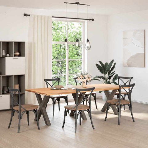  Nogi do stołu jadalnianego, 3 szt., 70x(72-73) cm, stal Lumarko! Lumarko!