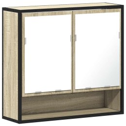 Szafka łazienkowa z lustrem, dąb sonoma, 65x20x60 cm Lumarko! Lumarko!
