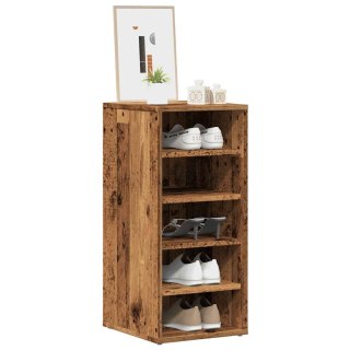 VidaXL Szafki na buty, 2 szt., stare drewno, 32x35x70cm, płyta wiórowa