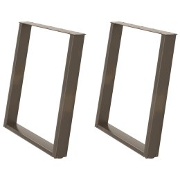VidXL Nogi do stołu jadalnianego, 2 szt., 80x(72-73) cm, stal Lumarko! Lumarko!
