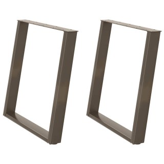 VidXL Nogi do stołu jadalnianego, 2 szt., 80x(72-73) cm, stal Lumarko! Lumarko!