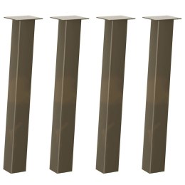  Nogi do stolika kawowego, 4 szt., naturalna stal, 72 cm, stal Lumarko! Lumarko!