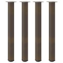  Nogi do stolika kawowego, 4 szt., naturalna stal, 90-92cm, stal Lumarko! Lumarko!
