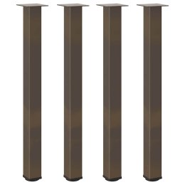 Nogi do stolika kawowego, 4 szt., naturalna stal, 90-92cm, stal Lumarko! Lumarko!
