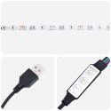  Szafka pod TV z LED, przydymiony dąb, 100x35,5x25 cm Lumarko! Lumarko!