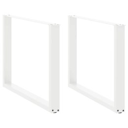  Nogi do stolika kawowego, 2 szt., białe, 100x(72-73) cm, stal Lumarko! Lumarko!