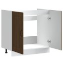 Szafka pod zlewozmywak, Kalmar, brązowy dąb, 80x46x81,5 cm Lumarko! Lumarko!