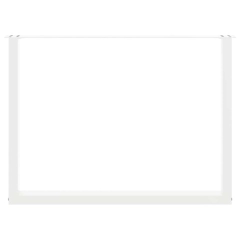 Nogi do stolika kawowego, 2 szt., białe, 100x(72-73) cm, stal Lumarko! Lumarko!