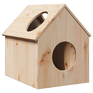 Domek dla kota, 41x50x50 cm, lite drewno sosnowe Lumarko! Lumarko!