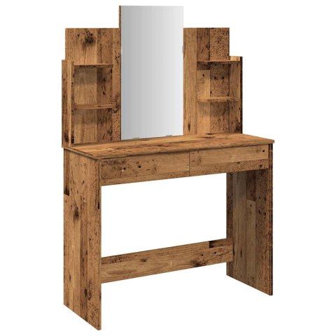  Toaletka z lustrem, stare drewno, 96x39x142 cm Lumarko! Lumarko!