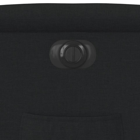 Elektryczny fotel rozkładany, czarny, obity tkaniną Lumarko! Lumarko!