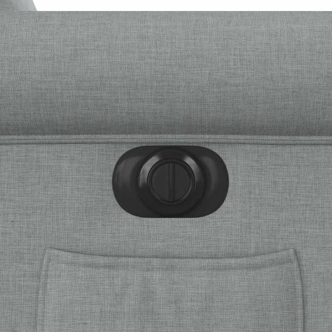  Elektryczny fotel rozkładany, jasnoszary, obity tkaniną Lumarko! Lumarko!