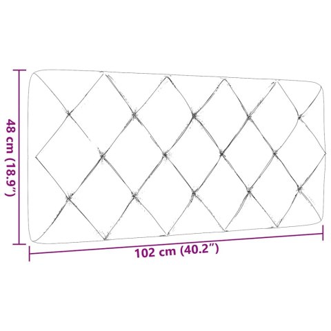 Poduszka na wezgłowie, czarna, 100 cm, tkanina Lumarko! Lumarko!