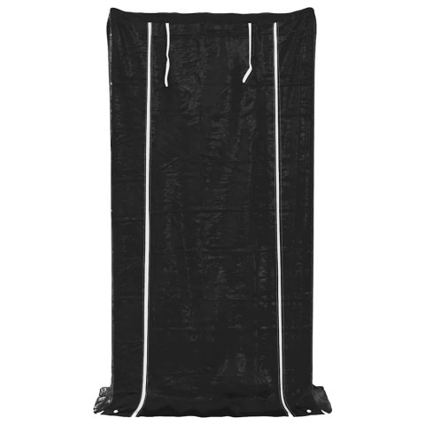  Stojak na drewno opałowe z drutem stalowym, 100x40x200 cm Lumarko! Lumarko!