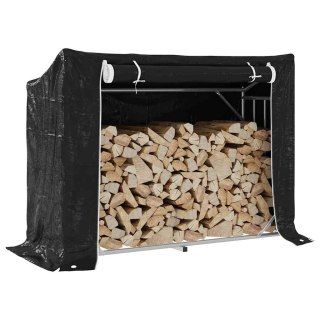  Stojak na drewno opałowe z drutem stalowym, 151x60,5x110,5 cm Lumarko! Lumarko!