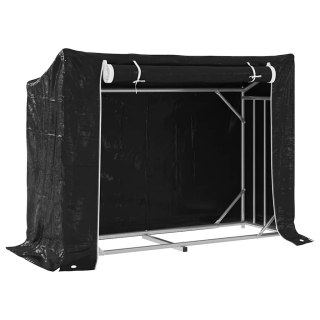  Stojak na drewno opałowe z drutem stalowym, 151x60,5x110,5 cm Lumarko! Lumarko!