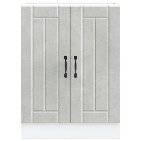 Szafka dolna pod zlew "Lucca" Beton Szary Drewno klejone Lumarko! Lumarko!