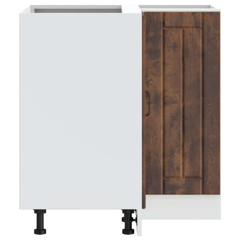 Narożna szafka kuchenna dolna Lucca dąb wędzony drewno klejone Lumarko! Lumarko!