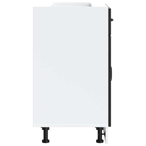  Szafka kuchenna dolna „Lucca" Czarny drewno klejone Lumarko! Lumarko!