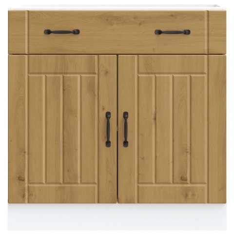  Szafka kuchenna dolna „Lucca" Dąb rzemieślniczy Drewno klejone Lumarko! Lumarko!