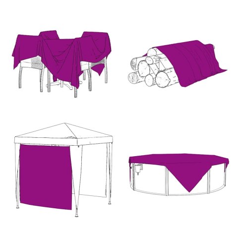 Przezroczysta plandeka z oczkami 3x8 m PVC Lumarko! Lumarko!