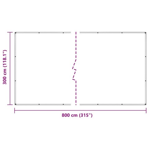 Przezroczysta plandeka z oczkami 3x8 m PVC Lumarko! Lumarko!
