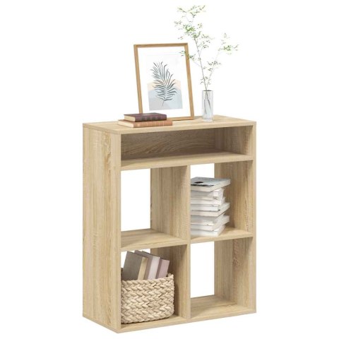  Regał na książki dąb sonoma 80x35x76 cm materiał drewnopochodny Lumarko! Lumarko!