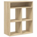  Regał na książki dąb sonoma 80x35x76 cm materiał drewnopochodny Lumarko! Lumarko!