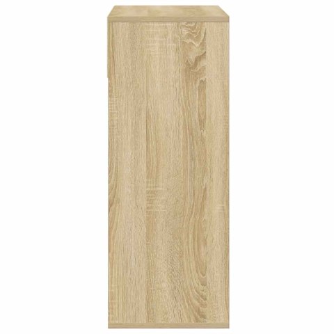  Regał na książki dąb sonoma 80x35x76 cm materiał drewnopochodny Lumarko! Lumarko!