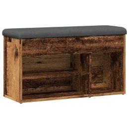  Ławka ze schowkiem na buty, stare drewno, 82x32x45,5 cm Lumarko! Lumarko!