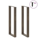  Nogi do stolika kawowego 2 szt. naturalna stal 50x(100-111) cm Lumarko! Lumarko!