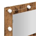 Szafka lustrzana z diodami LED Stare drewno 90x31,5x62 cm Lumarko! Lumarko!