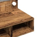 Szafka lustrzana z diodami LED Stare drewno 90x31,5x62 cm Lumarko! Lumarko!