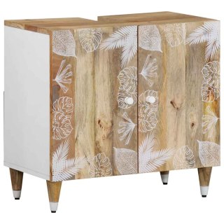  Szafka pod umywalkę, 62x33x58 cm, lite drewno mango Lumarko! Lumarko!