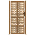 Brama ogrodowa 105x130 cm Stal nierdzewna Krzyż wzór Lumarko! Lumarko!
