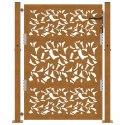  Brama ogrodowa 105x130 cm Stal nierdzewna Wzór liścia Lumarko! Lumarko!