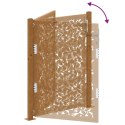 Brama ogrodowa 105x130 cm Stal nierdzewna Wzór liścia Lumarko! Lumarko!