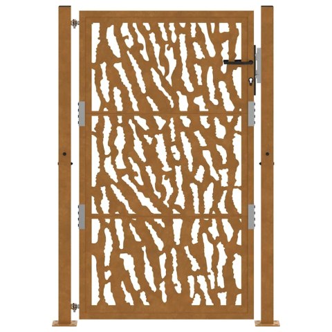  Brama ogrodowa 105x155 cm Stal nierdzewna Wzór śladu Lumarko! Lumarko!