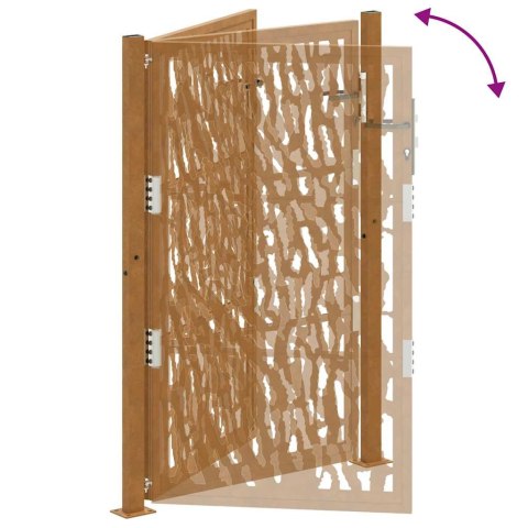  Brama ogrodowa 105x155 cm Stal nierdzewna Wzór śladu Lumarko! Lumarko!