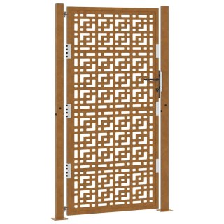  Brama ogrodowa 105x180 cm Stal nierdzewna Krzyż wzór Lumarko! Lumarko!