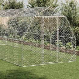 Kurnik dla kur, 2,5x8x2,25 m, stal Lumarko! Lumarko!