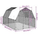  Kurnik z dachem 2,5x4x2,25 m Stal ocynkowana Lumarko! Lumarko!