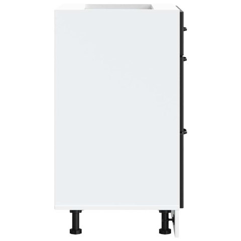  Szafka kuchenna dolna „Lucca" Czarny drewno klejone Lumarko! Lumarko!