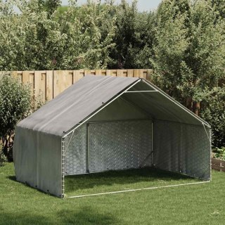 Zewnętrzna buda dla psa z pokrowcem 3x2x1,9 m Stal ocynkowana Lumarko! Lumarko!